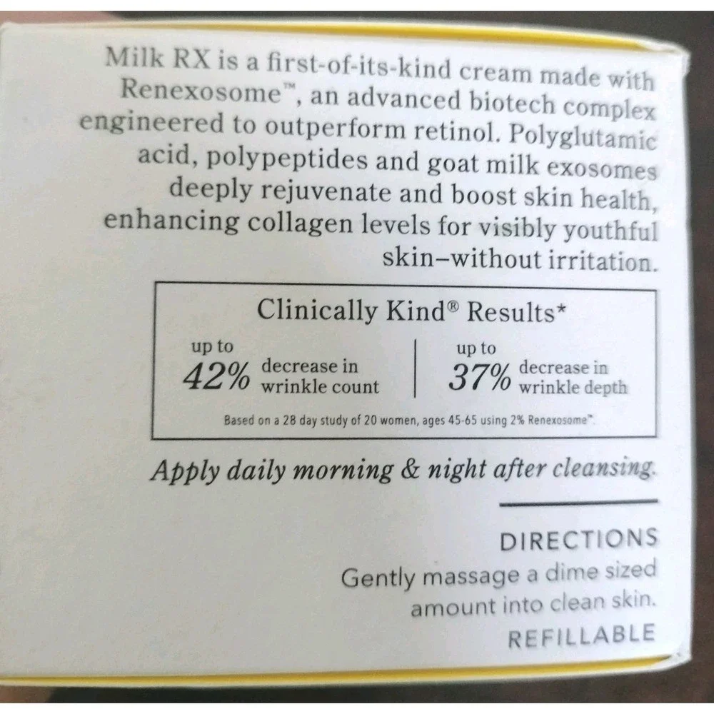 NEW IN BOX Beekman 1802‎ Milk RX Advanced Better Aging Cream 1.69 fl oz / 50 mL